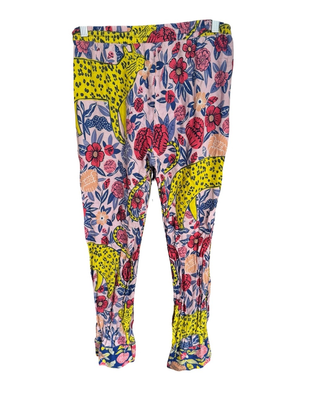 Anthropologie Womens XS Agathe Singer Cheetah Flannel Sleep Pants - Picture 2 of 4